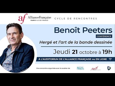 [CONFERENCE] "Hergé et l'art de la bande dessinée" par Benoît Peeters
