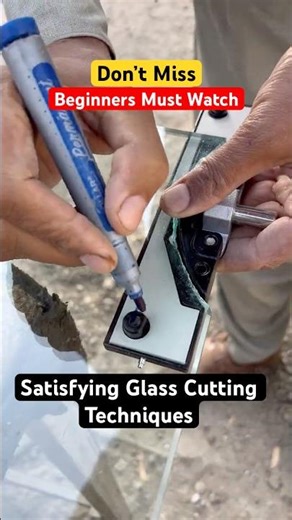 Precision Glass Cutting in Action | Factory Skills #OddlySatisfying #EngineeringWork