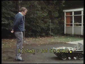 13K views · 83 reactions | #OTD 1983: "It's programmed to track me, rather like a faithful dog" The Computer Programme featured human-hunting robots. If they can track Ian McNaught-Davis, they can track you... | BBC Archive | Facebook