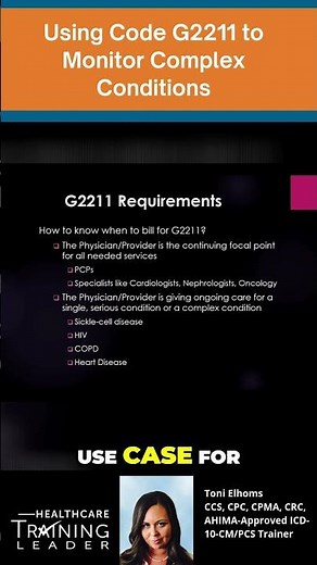 Code G2211: How to Monitor Complex Conditions? #medicalpractices #onlinetraining