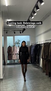 The task: walk like a Balenciaga model #usa #fashion #fashionweek #casting