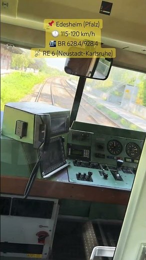 Dieselpower in der Pfalz! BR 628 als RE 6 donnert mit fast 120 km/h durch Edesheim (Pfalz) #train