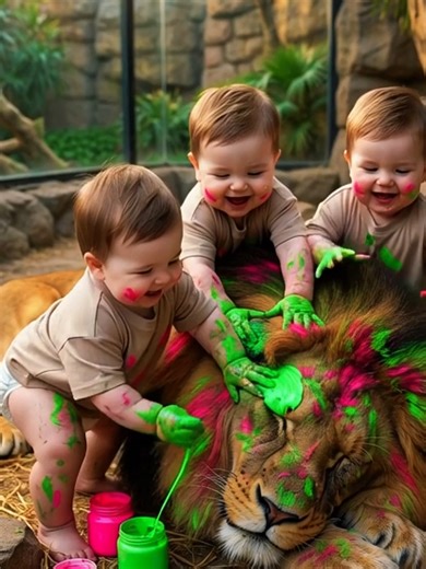 They Painted Him NEON: A Colorful Surprise