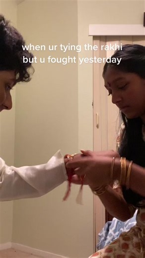 “lack of blood flow” dw abt it 😁 #telugu #telugutok #rakhi #rakshabandhan #brown #desi