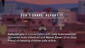 Join NEHA Dhupia as she navigates a crucial conversation with Uma Subramanian from the Aarambh India Initiative (Aarambh - An Initiative Against Child Sexual Abuse) and Mansi Zaveri from Kidsstoppress on protecting children and ensuring a safe and empowering online experience for them. Facebook, in partnership with Aarambh India Initiative (Aarambh - An Initiative Against Child Sexual Abuse), Cyber Peace Foundation (Cyber Peace Foundation) and Arpan (Arpan) have launched a video that explains wh
