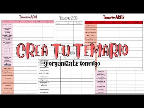 ¿CÓMO HACER UN TEMARIO PARA LAS MATERIAS? en WORD