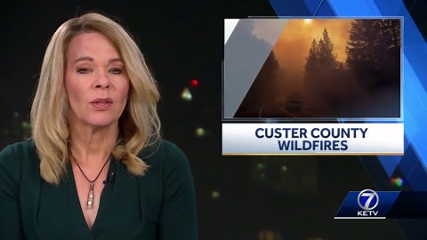 Nebraska fire crews are battling multiple wildfires in Custer County