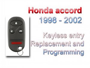 Honda replacement keyless entry remote programming