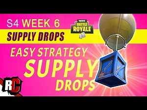 Fortnite | How to Find SUPPLY DROPS Week 6 (Best Supply Drop Strategy / Drop Locations)