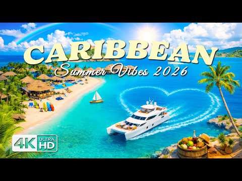 Caribbean 4K Drone Footage | Relaxing Summer Vibes 2026 & Tropical Beaches (Deep House Chill)