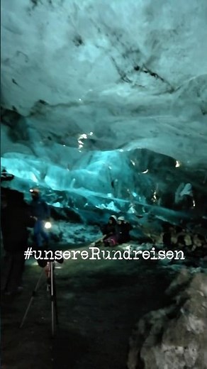 Inside the Vatnajökull Glacier Ice Cave in Iceland