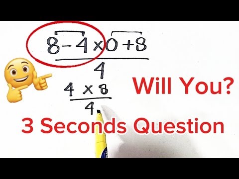 Age Doesn't Matter You should Answer This basic math Problem in 3 Seconds!