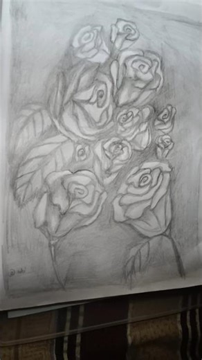 Sketching roses. #art #sketch