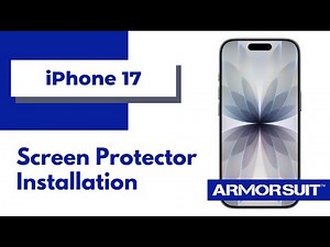 iPhone 17 / 17 Pro Matte Screen Protector MilitaryShield Installation Video Instruction by ArmorSuit