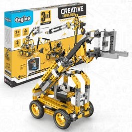 Engino Creative Builder Tall Crane Machinery Motorized Set