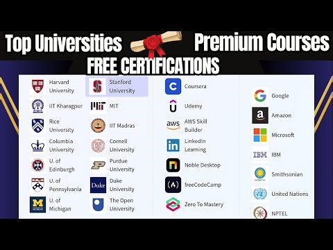 The Best 12 Learning Platforms 2025 + Free Certificates