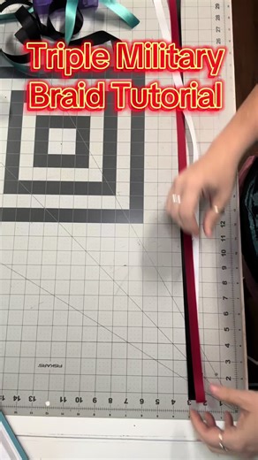 Triple Military Braid Tutorial for Homecoming Mums