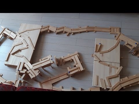 parcours de billes en kapla impressionnant! / impressive kapla marbles course!