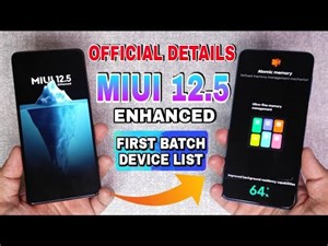 OFFICIAL MIUI 12.5 ENHANCED FIRST BATCH DEVICE LIST | MIUI 12.5 ENHANCED OFFICIAL NEW CHANGES 🔥