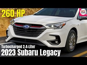 2023 Subaru Legacy Mid Cycle Facelift Sport Trim Gets Turbo Engine
