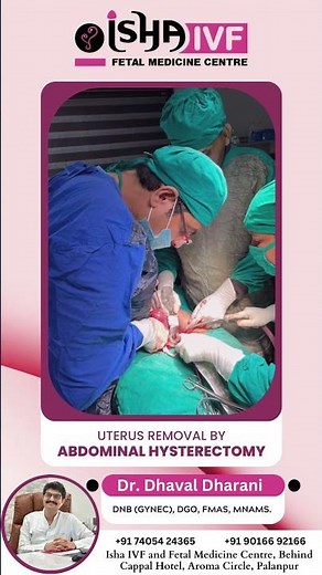 Uterus Removal By Abdominal Hysterectomy, Gynecological Surgery, IVF Treatment, Palanpur, Gujarat.