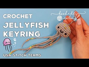 Crochet Amigurumi Jellyfish Keychain (SUPER FAST)