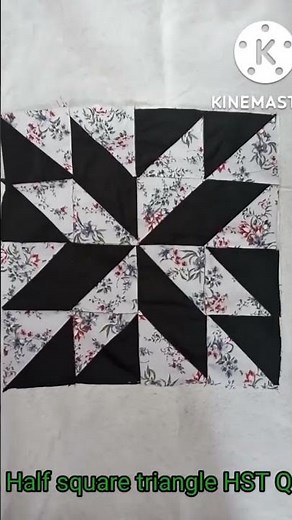 Half square triangle quilt /star pattern