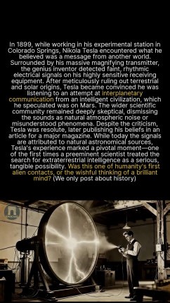 68K views · 438 reactions | Did Nikola Tesla really detect alien signals or was it a misunderstanding of cosmic proportions? #historyfacts #discovery #didyouknow | Epochal | Facebook