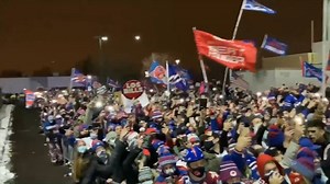The Buffalo Bills' plane landed in Western New York shortly after 1:30 a.m., and the team was greeted by thousands of adoring fans at the airport in what has become something of a new tradition. Read all our Bills coverage: https://buffalonews.com/sports/bills/ | The Buffalo News