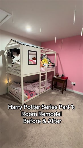 My daughter and I have been ALL ABOUT Harry Potter recently , so I’m doing to do a short Harry Potter series! To start, I’m going to share before and after of her Harry Potter room remodel! #harrypotter #harrypottertiktok #harrypottertok #hogwarts #hogwartsismyhome