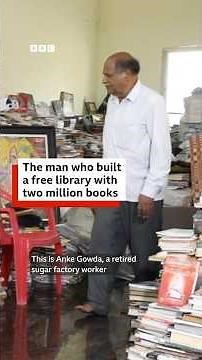 🇮🇳📚 The man who built a free library with two million books - BBC World Service #shorts