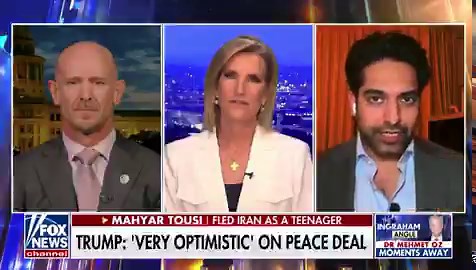 WATCH: @MahyarTousi joins The @IngrahamAngle to break down how the Islamic Republic manufactures propaganda to shape Western narratives.Both Tousi and @MJSarraille agree: regardless of what comes out of negotiations, the only viable path to a secular future in Iran is a transition led by Crown Prince @PahlaviReza.