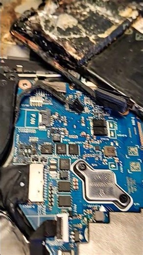 #Dell #Alienware x15 r1 with self ignited battery for data recovery
