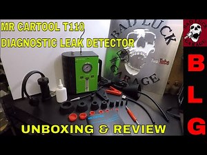 MR CARTOOL T110 DIAGNOSTIC LEAK DETECTOR SMOKE MACHINE UNBOXING AND REVIEW