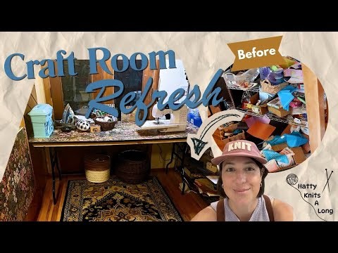 Craft Room Refresh | Sewing and Crafting Space Organization on a Budget