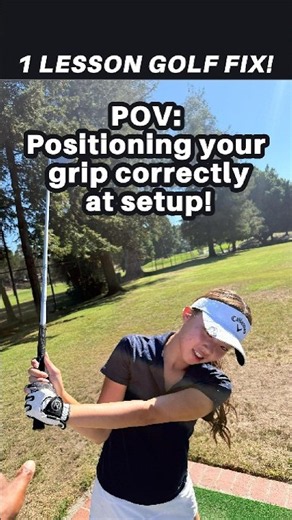 POV Correct Grip Setup for Pitching Better Contact Every Time! ⛳️