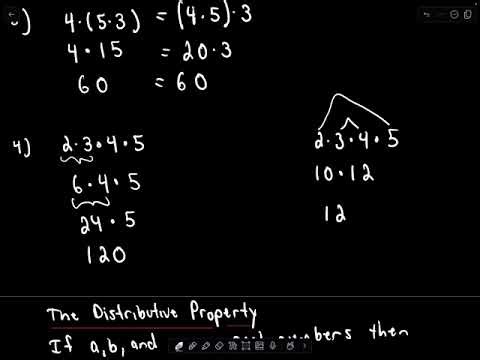 PreAlgebra 1.2 'Properties of Real Numbers'
