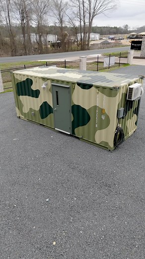 The team has completed the final walkthrough—the 20’ Hunting Cabin is ready! Built for comfort & efficiency, it features bunk beds, a micro kitchen, a mini-split system, and spray foam insulation for year-round comfort. Plus, a full bathroom with a shower! Perfect for any hunting camp—compact, portable, & next-level. Ready for delivery now, but it won’t last long! Contact us today! #HuntingCabin #OffGridLiving #TinyCabin #CabinLife #ShippingContainerCabin #OutdoorLiving #HuntingCamp #RusticRetre