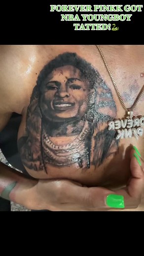 FOREVER PINKK: NBA YOUNGBOY TATTOO REVEAL 🐍💚