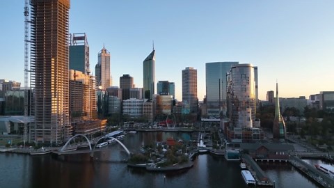 Perth, Australia: Drone Tour Drone over the Swan River