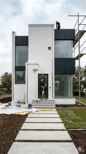 Beach House 🌴 Crystal Blue Ocean | Peaceful Sunset & Relaxing Waves 4K