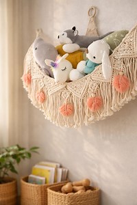 Macrame Toy Hammock Stuffed Animal Net Hanging Toy Storage Corner Toy Hammock Nursery Wall Storage Playroom Organization Boho Nursery Decor - Etsy Australia