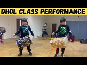 DHOL PERFORMANCE AT DHOL CLASS | DHOL LESSON PERFORMANCE BHANGRA DHOL CLASS PERFORMANCE
