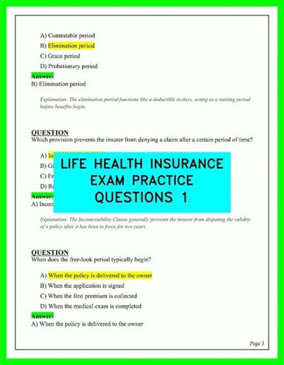 LIFE & HEALTH INSURANCE EXAM PRACTICE QUESTIONS 2026 | PASS FAST FULL TEST (UPDATED)