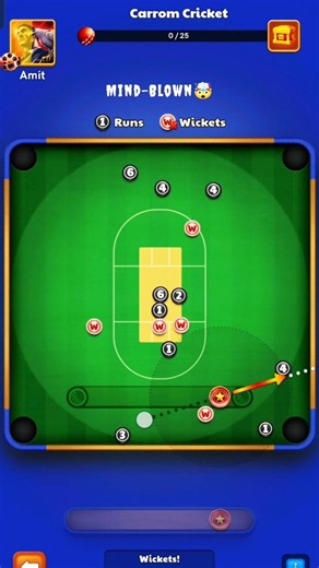 Unbelievable Carrom Pool gameplay! 🎯 Don't look away for a single second! 👁️✨ #carrompool #miniclip