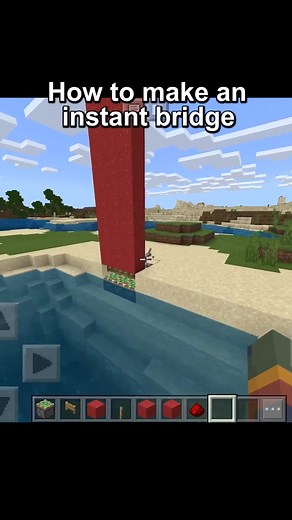 Instant bridge #foryou #fyp #minecraft #minecraftbuild
