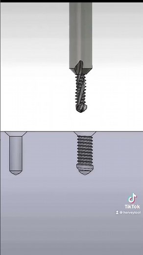 The Combination Drill/Thread Mill can drill and thread in blind holes without any issue!