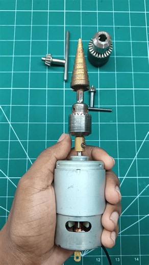 How To Make a Powerful Drill Machine at Home Using 775 DC Motor