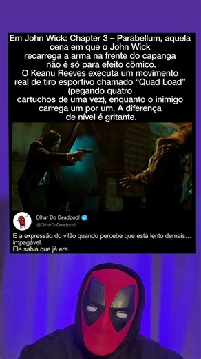 Você não vai acreditar na velocidade de recarga da PISTOLA de John Wick #johnwick #shorts