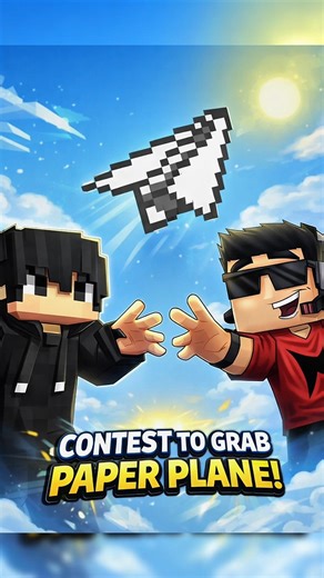 crafting paper plane moment #minecraft #shorts #youtube